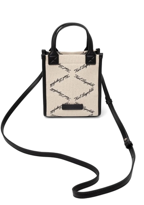 Karl Lagerfeld K/Ville logo-print cross body bag - Neutrals