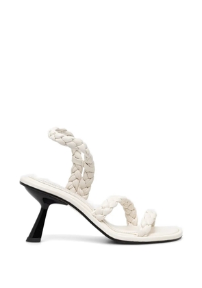 Souliers Martinez Isa braided sandals - White