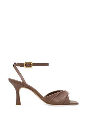 CARRANO ruched-strap sandals - Brown