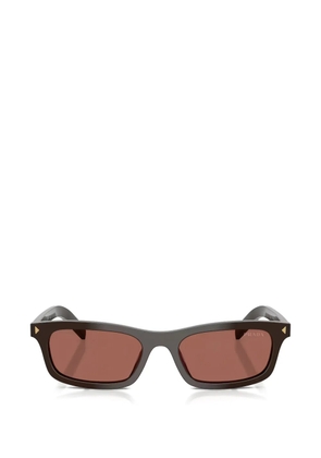 Prada Eyewear rectangle-frame sunglasses - Brown