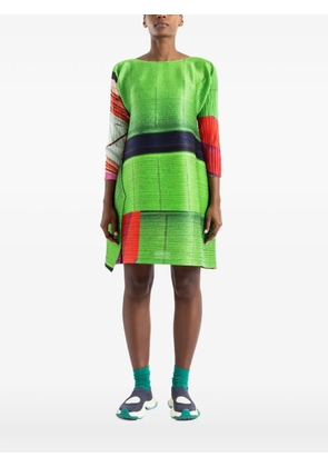 Pleats Please Issey Miyake City Collage pleated tunic - Green