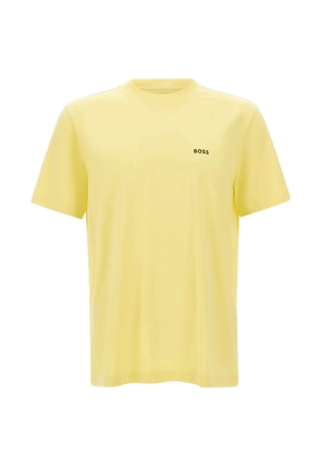 BOSS logo-print short-sleeve T-shirt - Yellow