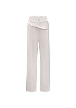 Seen Users My Roman Empire lace-waist draped trousers - White