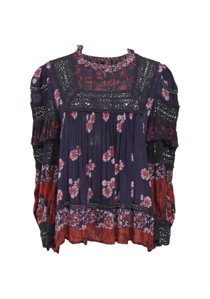 Sea Eloise ruffled printed blouse - Blue