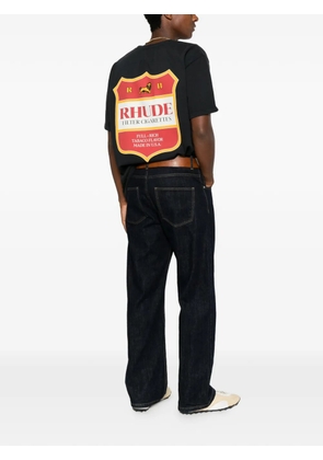 RHUDE logo-print short-sleeve T-shirt - Black