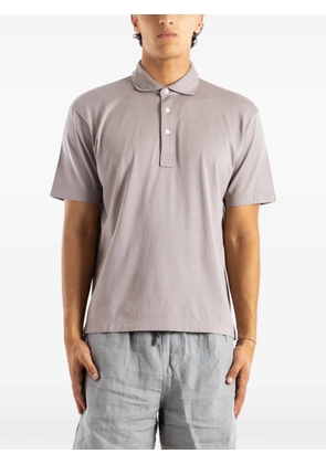 HANDVAERK short-sleeve jersey polo shirt - Grey