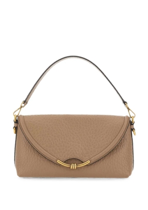 GIANNI CHIARINI Bea maxi grain leather shoulder bag - Neutrals