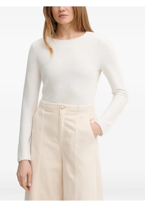 Marc O'Polo fine-knit long-sleeve sweater - White