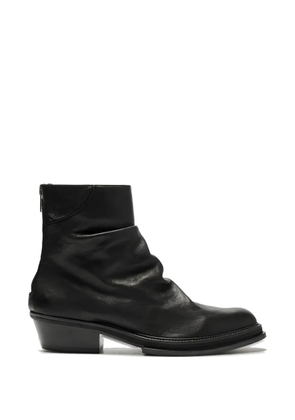 424 ruched zip-up boots - Black