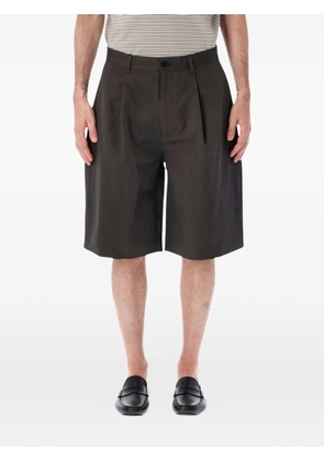 Still by Hand pleated wide-leg shorts - Grey