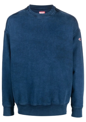 Diesel D-Krib Track denim sweatshirt - Blue