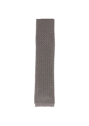 TOM FORD knitted-construction tie - Grey
