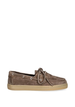 Marc O'Polo lace-up suede loafers - Brown