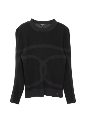 CHANEL Pre-Owned 1986-1988 Coco Mark sweater - Black