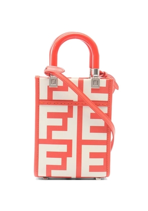 Fendi Pre-Owned 2010s mini Sunshine Shopper 2Way tote bag - Orange