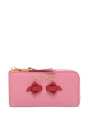 Miu Miu Pre-Owned 2010s ribbon coin purse - Pink