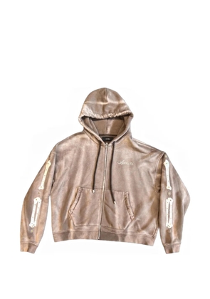 AMIRI Bones studded hoodie - Brown