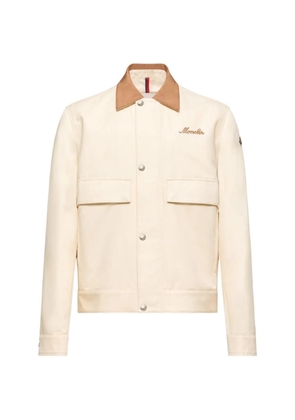 Moncler Kilke logo-embroidered shirt jacket - Neutrals
