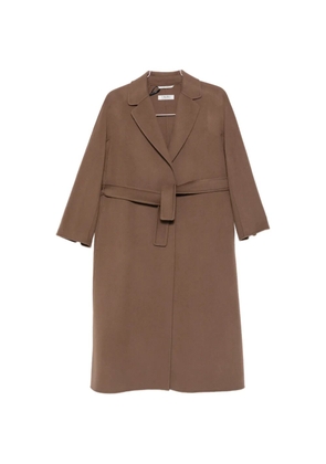 'S Max Mara Esturia belted notch-lapels coat - Brown