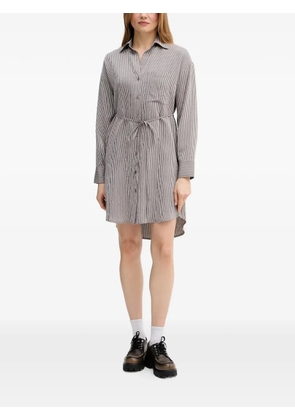 Marc O'Polo striped tie-waist dress - Brown