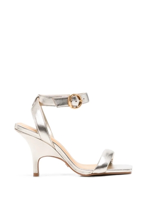 CARRANO buckle-fastening metallic sandals - Silver