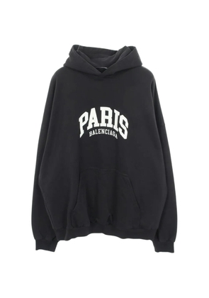 Balenciaga Pre-Owned 2010s logo-embroidered hoodie - Black