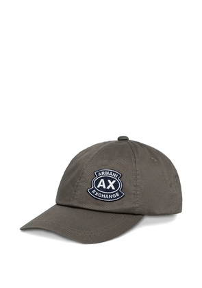 Armani Exchange logo-patch baseball cap - Green