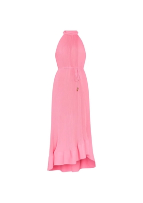 Milly Nalani pleated midi dress - Pink