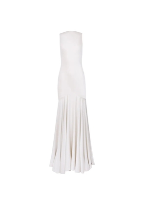 Nina Ricci cowl-back mermaid maxi dress - White