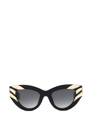 Roberto Cavalli tiger-motif cat-eye sunglasses - Black