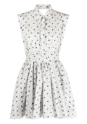 Philosophy Di Lorenzo Serafini graphic-print sleeveless dress - White