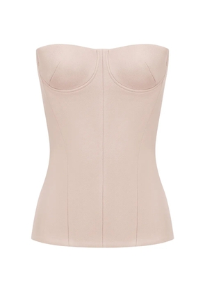 Alex Perry Longline corset top - Neutrals