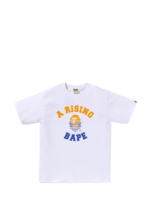 A BATHING APE® A Rising Bape short-sleeve T-shirt - White