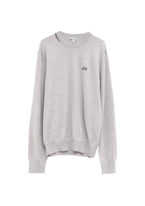 LOEWE anagram-embroidered sweater - Grey