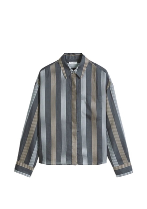 Marc O'Polo striped long-sleeve blouse - Grey