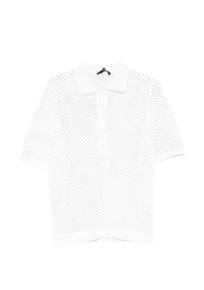 Tibi crochet polo shirt - White