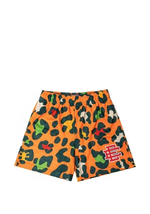 ERIC EMANUEL leopard-pattern shorts - Orange