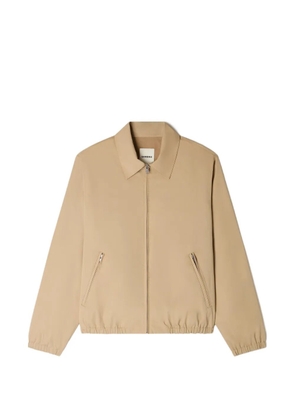 SANDRO zip-up cotton jacket - Neutrals