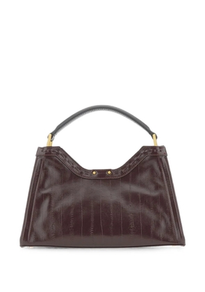 GIANNI CHIARINI medium Aurora striped-effect shoulder bag - Purple