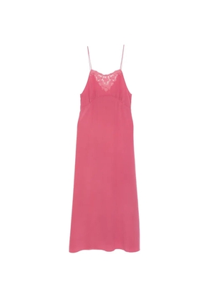 Chloé lace-detail midi dress - Pink