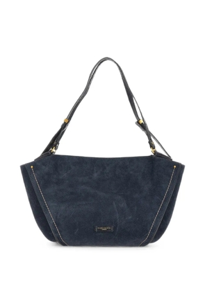 GIANNI CHIARINI Bloom suede shoulder bag - Blue