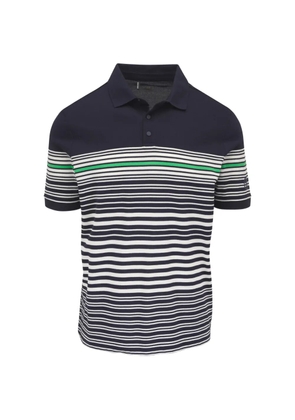 BOGNER Jannes striped short-sleeve polo shirt - Blue
