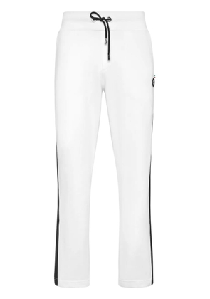 Billionaire contrast side-panel track pants - White