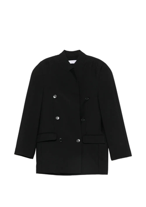 Marie Adam-Leenaerdt double-breasted high-neck jacket - Black
