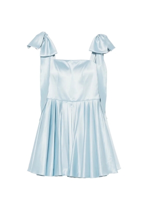Leen Mougrhabi Reve bow-detail flared mini dress - Blue