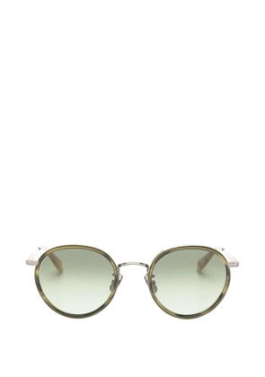 Garrett Leight x Wilson round-frame sunglasses - Green