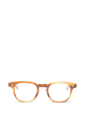 Garrett Leight Sherwood square-frame glasses - Brown