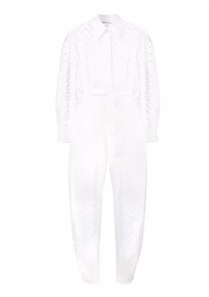 Alberta Ferretti broderie belted bodysuit - White