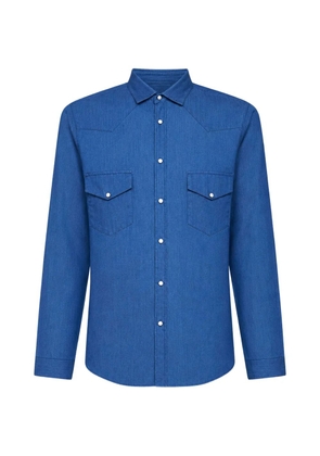Costumein western-yoke chest-pocket shirt - Blue