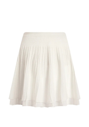 12 STOREEZ Lattice layered skirt - White